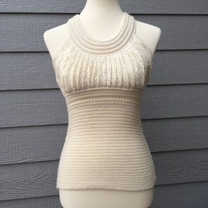 Catherine Malandrino Fitted sleeveless white top